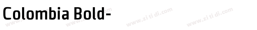Colombia Bold字体转换